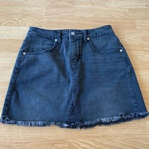 Princess Polly distressed mini skirt in acid wash